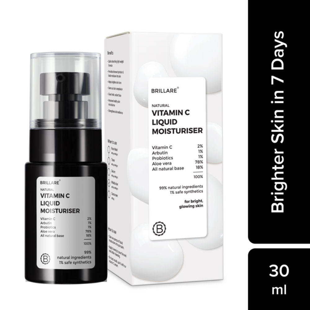 Vitamin C Liquid Moisturizer for Bright & Glowing Skin Visible Dark Spot Reduction in 7 Days