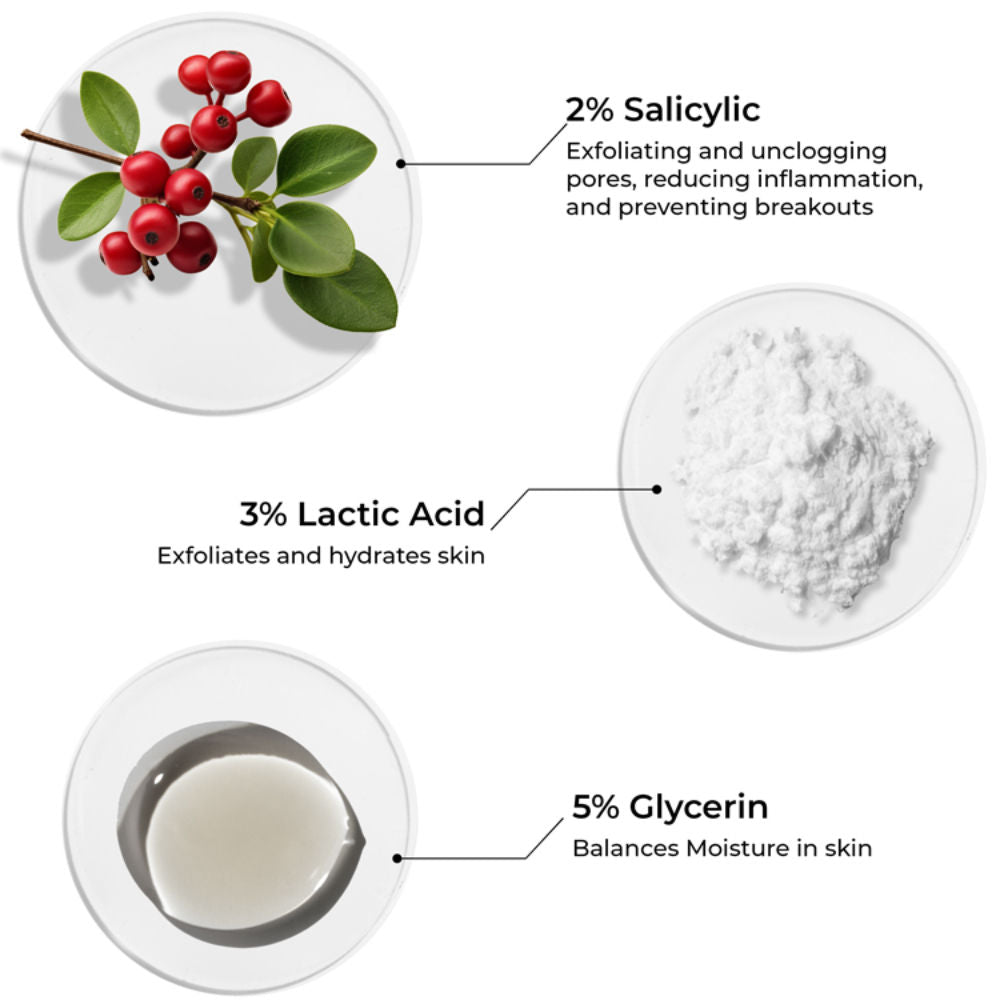 2% Salicylic Acid Face Wash for Oily Skin Deep Cleansing, Oil Control & Acne Care