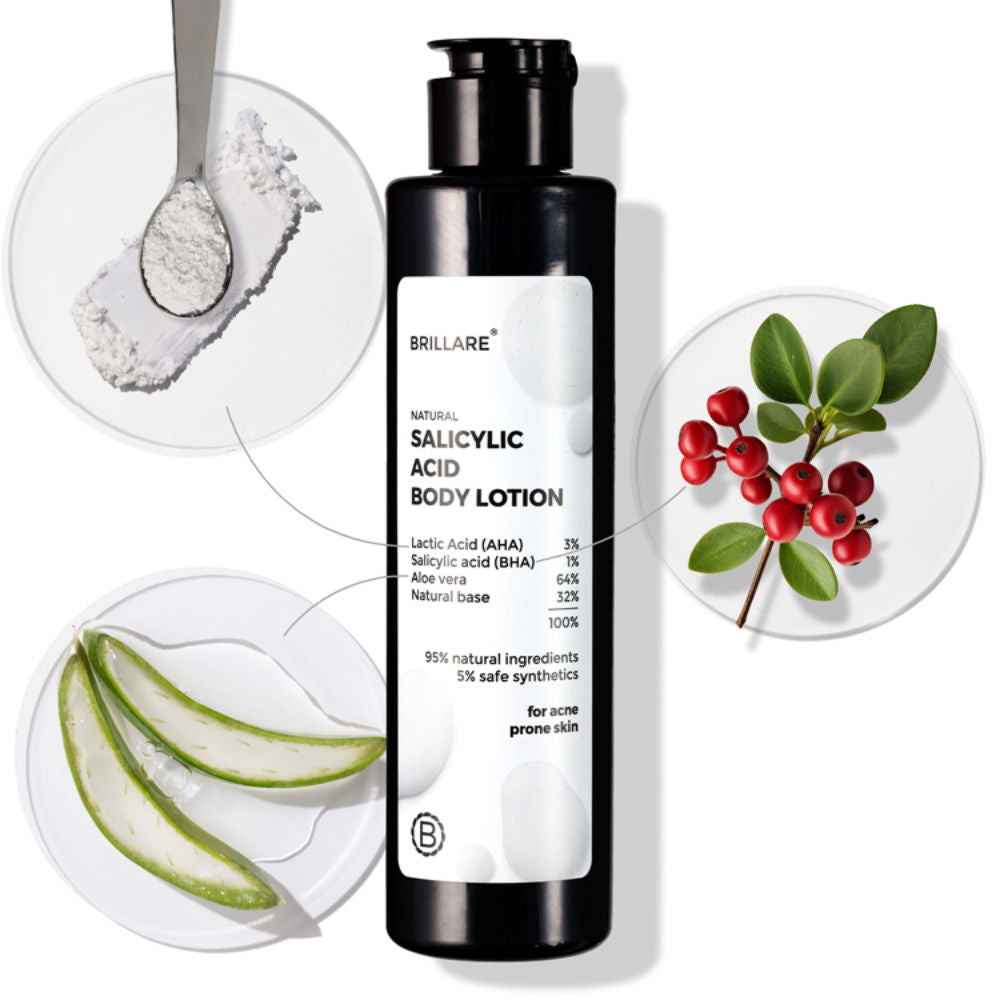 Salicylic Acid Body Lotion for Clear & Purified Skin AHA BHA Lotion for Acne Prone Skin