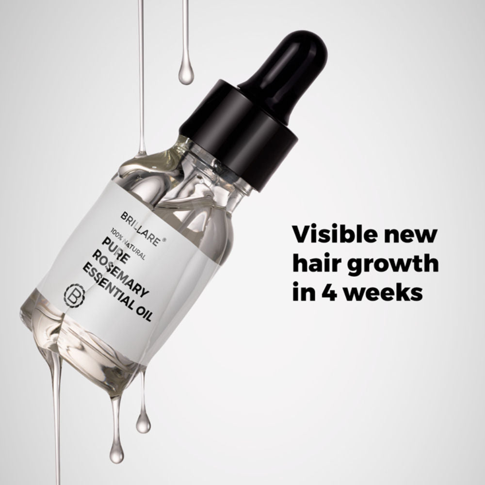 Pure Rosemary Essential Oil for Hair Growth & Scalp Nourishment