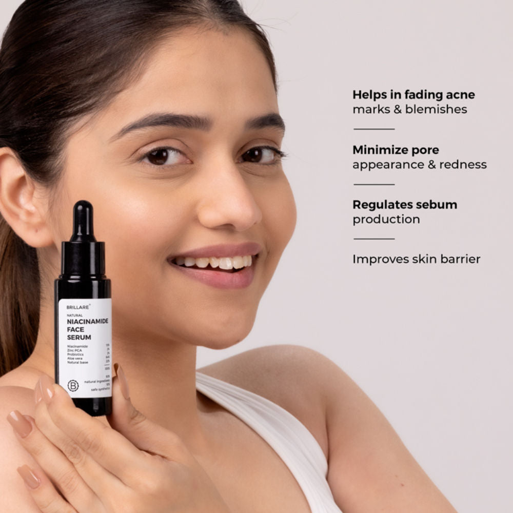 10% Niacinamide Face Serum for Oily & Acne Prone Skin Reduces Dark Spots & Open Pores