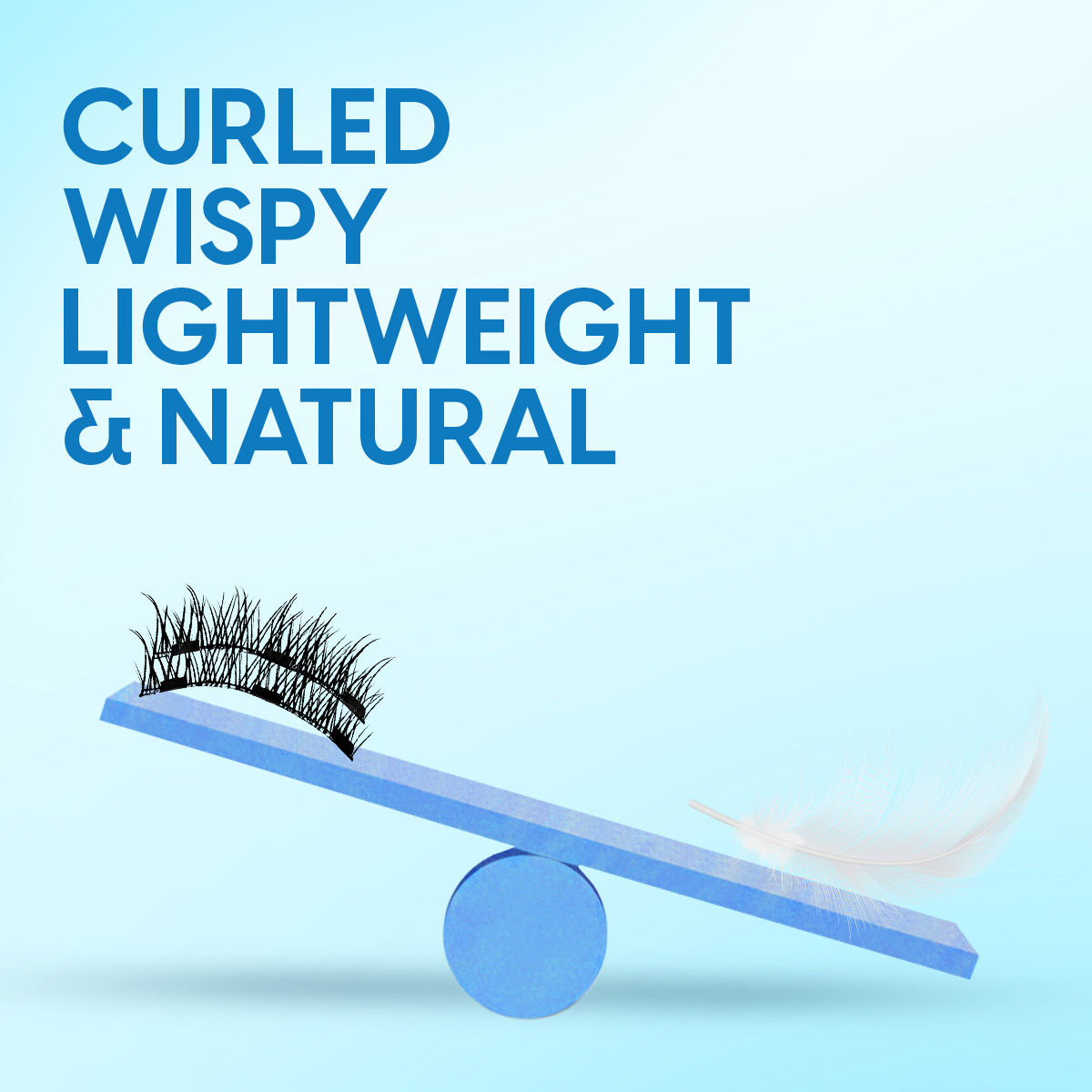 False Magnetic Eyelashes & Applicator - No Glue Needed, Natural-looking & Reusable Fake Lashes