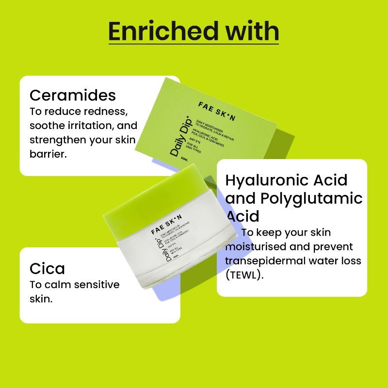 Daily Dip Lightweight Moisturiser with Ceramides Cica HA PGA