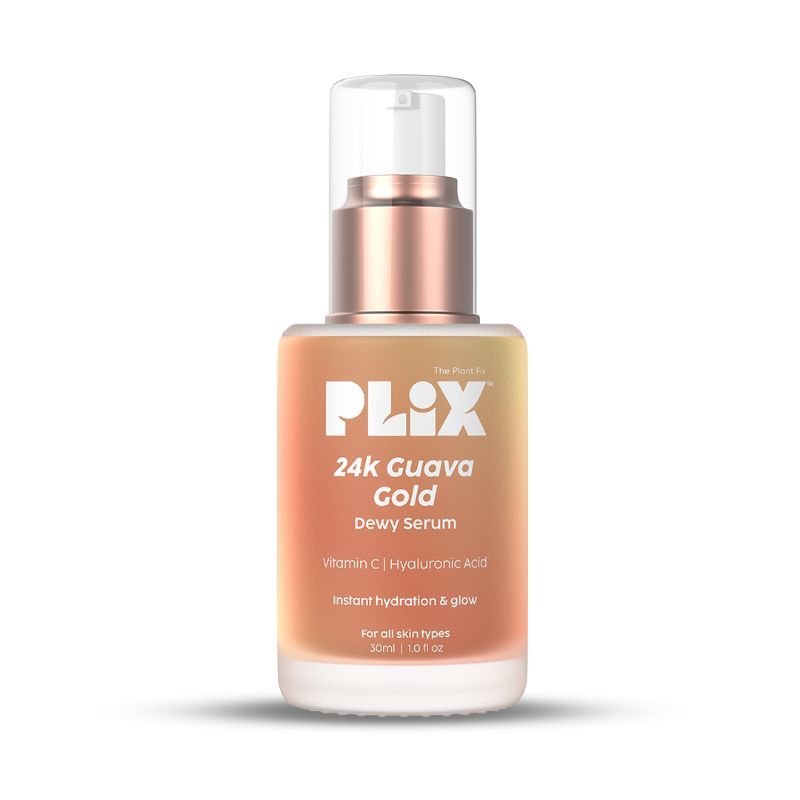 24k Guava Gold Lightweight Face Serum With Vitamin C & Hyaluronic Acid, Primer For Glowing Skin