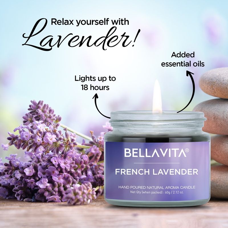 Bella Vita Vanilla Cinnamon Lavender & Rose Aroma Candles