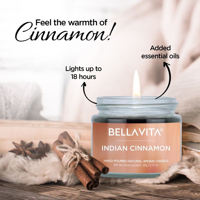 Bella Vita Vanilla Cinnamon Lavender & Rose Aroma Candles