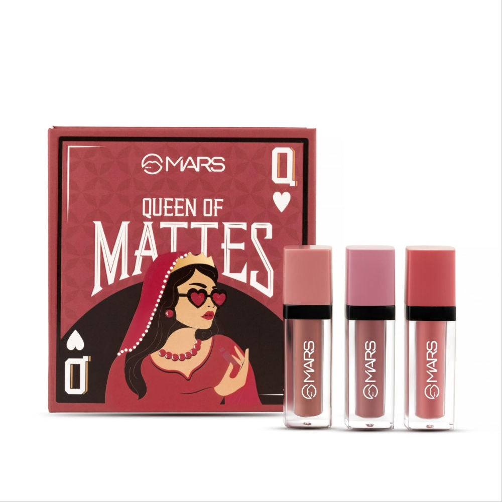 Queen Of Mattes Reds & Maroons Liquid Lipsticks - Peaches  Nude
