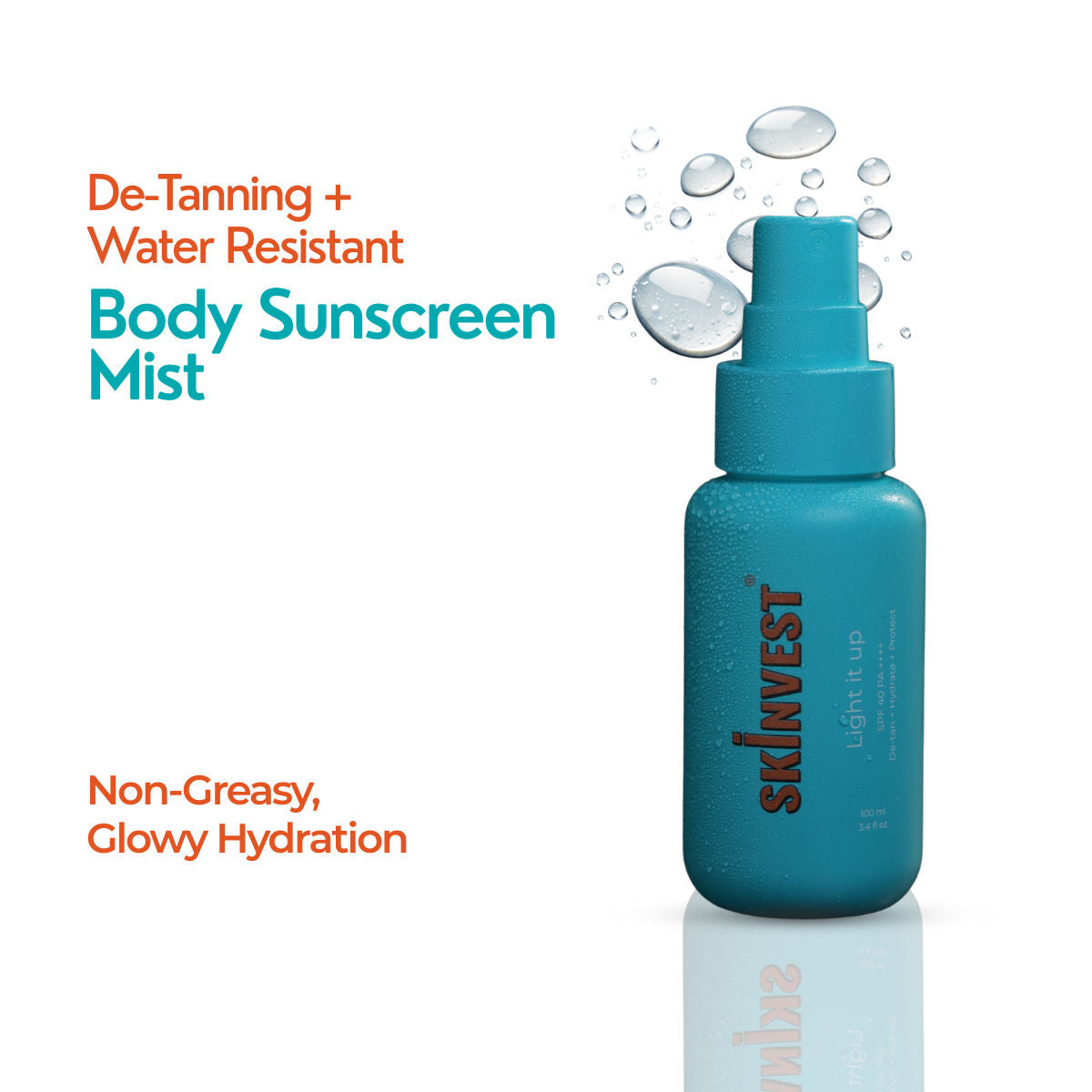 Light it up Body Sunscreen + De-Tan Spray SPF 40 PA ++++