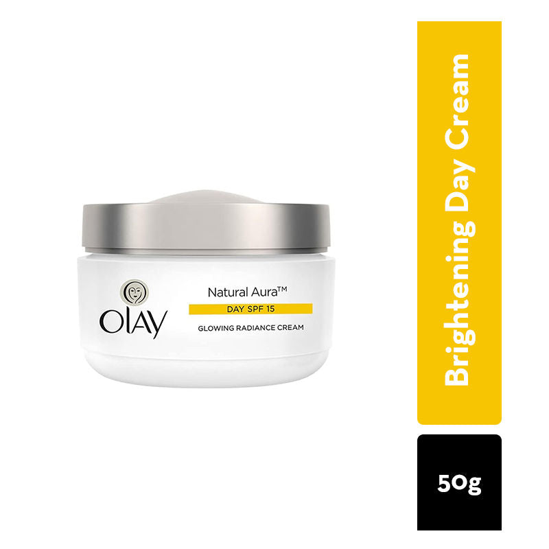 Natural Aura Day Cream With SPF 15, Glowing Radiance Cream With Niacinamide, Vitamin Pro B5, E