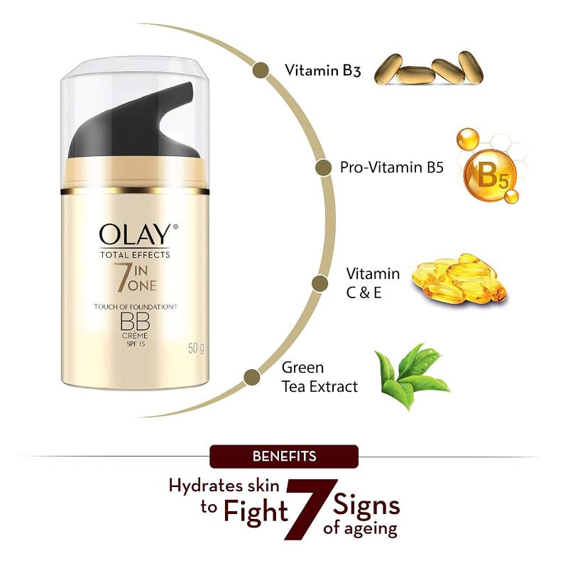 Total Effects BB Cream With SPF15, Fights 7 Signs of Ageing With Niacinamide