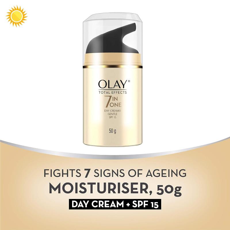 Total Effects Day Cream,Gentle With SPF 15 For Sensitive Skin, Fights 7 Signs of Ageing