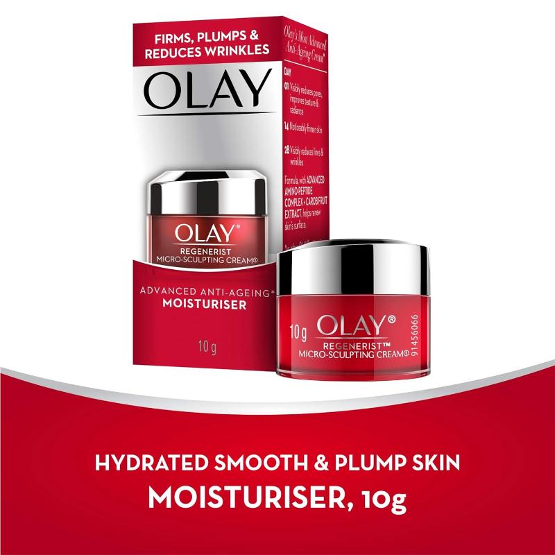 Regenerist Microsculpting Day Cream, Plump & Bouncy Skin With Hyaluronic Acid & Peptides