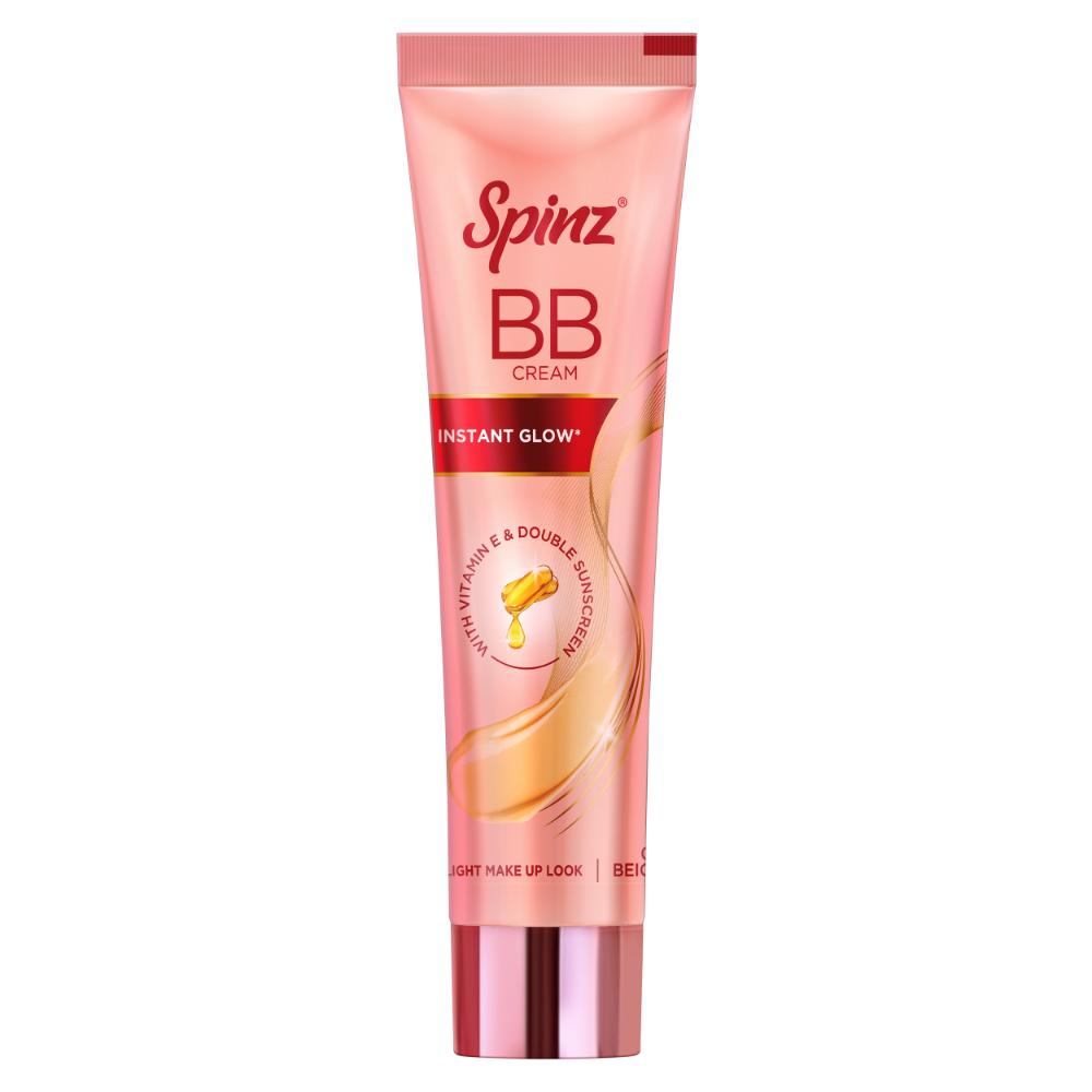 BB Cream 01 Beige, Instant Glow, Light Make Up Look, Vitamin E & Double Sunscreen