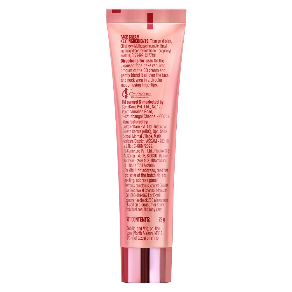 BB Cream 01 Beige, Instant Glow, Light Make Up Look, Vitamin E & Double Sunscreen