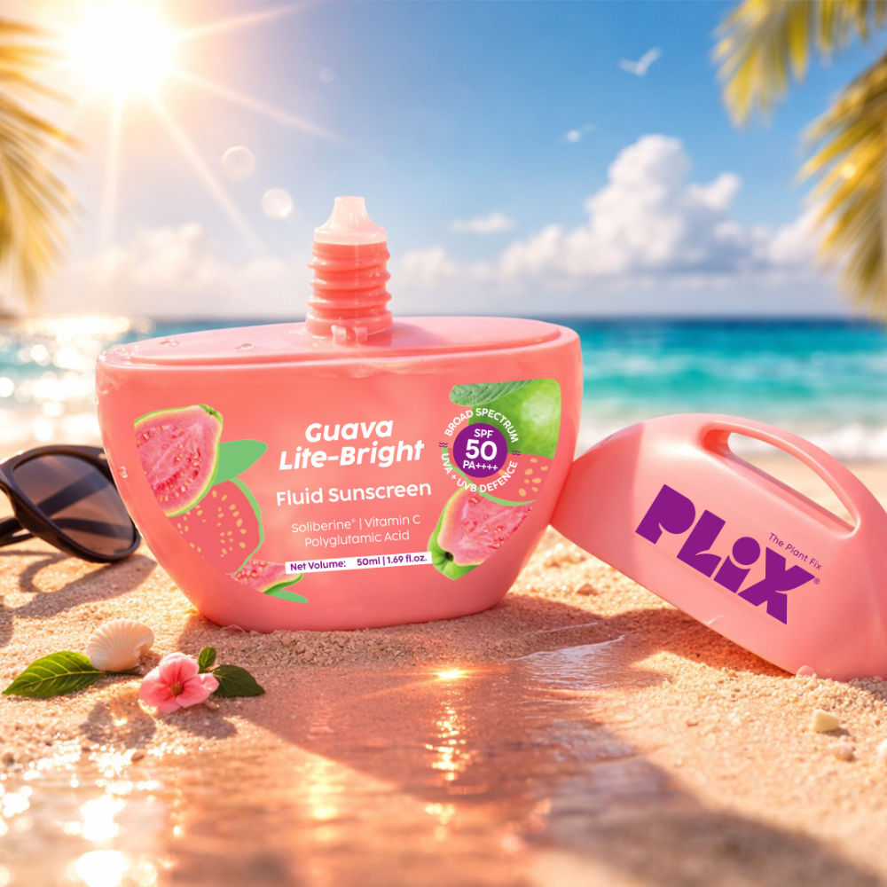 Guava Glow Fluid Hydrating, Lightweight & Non-Greasy SPF 50 PA++++ Sunscreen