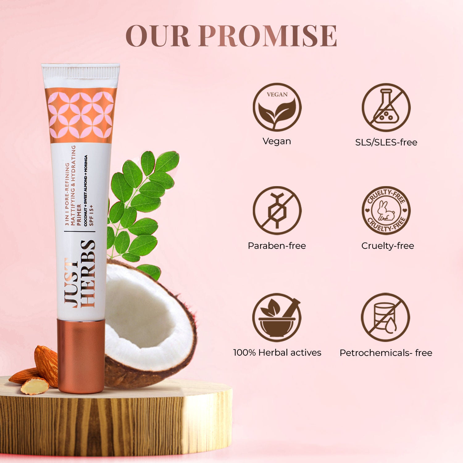 3 In 1 Pore-Refining, Mattifying & Hydrating Face Primer with SPF 15+
