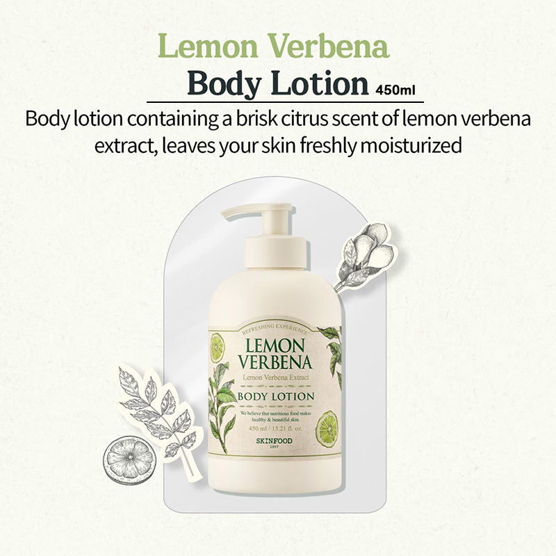 Lemon Verbena Body Lotion - Soothing, Refreshing, Skin Softening