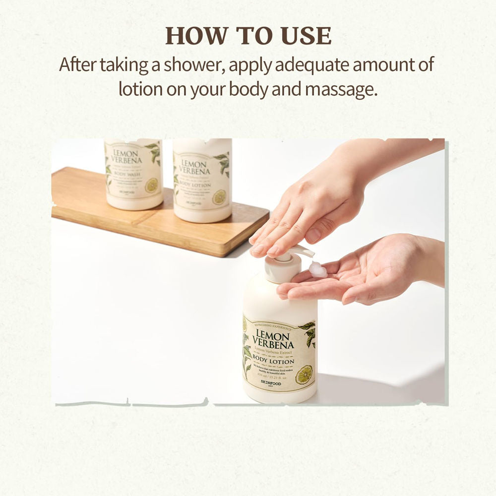Lemon Verbena Body Lotion - Soothing, Refreshing, Skin Softening