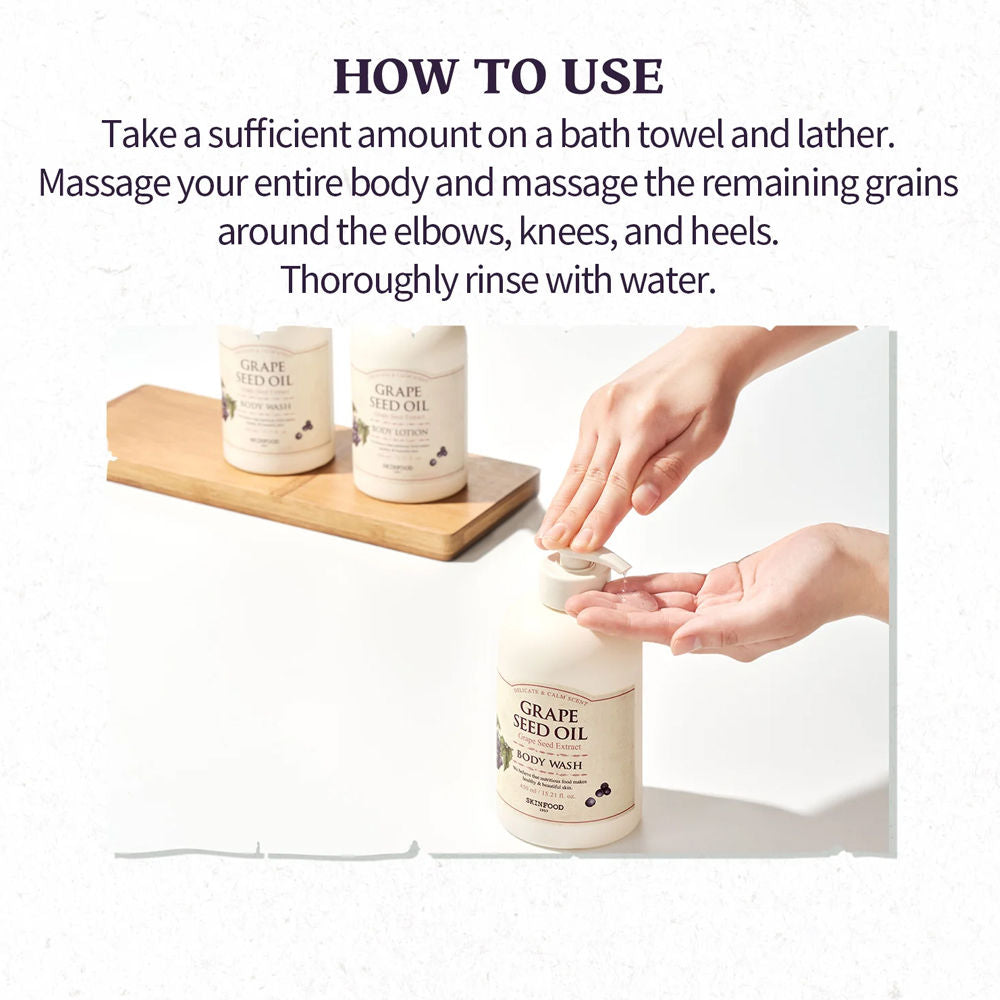 Grape Seed Oil Body Wash - Nourishing, Antioxidant-Rich, Revitalizing