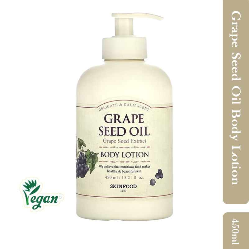Grape Seed Oil Body Lotion - Anti-Aging, Soothing, Skin Repair