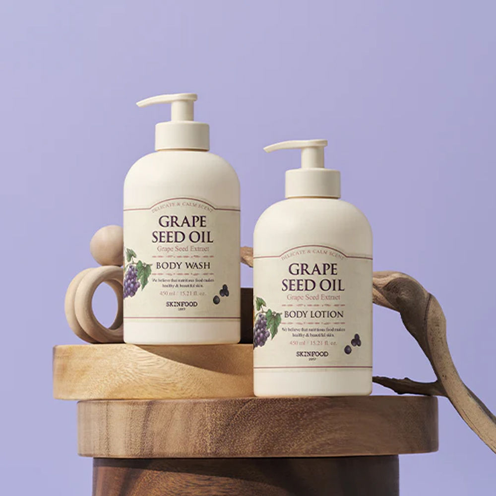 Grape Seed Oil Body Lotion - Anti-Aging, Soothing, Skin Repair