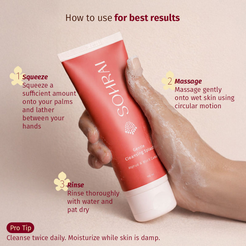 Gentle Cleansing Splash | Foaming Face Wash for Glowing, Blemish-Prone & Sensitive Skin