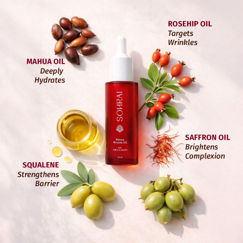 Mahua Miracle Oil | Natural Face Oil for Glowing, Youthful Skin – Lightweight & Non-Sticky