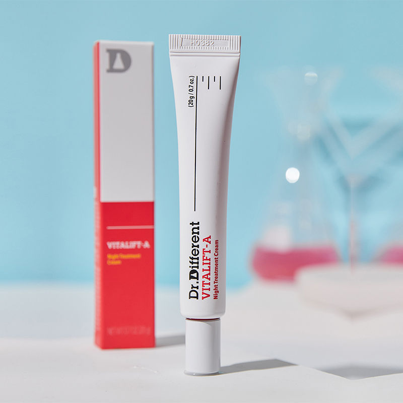 Dr.Different VITALIFT-A, 0.05% Retinal Night Cream for Fine Lines, Texture & Early Aging