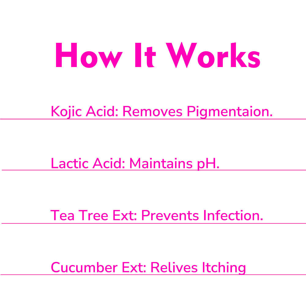 Intimate Lightening Cream Wash for Women Vagina Bikini Area Private Part Whitening Brightning