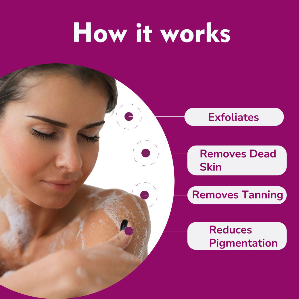 Exfoliating Coffee Scrub Body Wash for Detan Uneven Dull Dark Spots Removal Skin Lightening