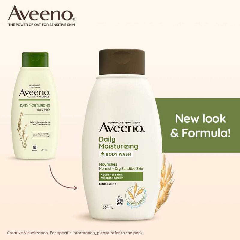 Daily Moisturising Body Wash - Prebiotic Oat Cleanse, Moisturize Normal, Dry & Sensitive Skin