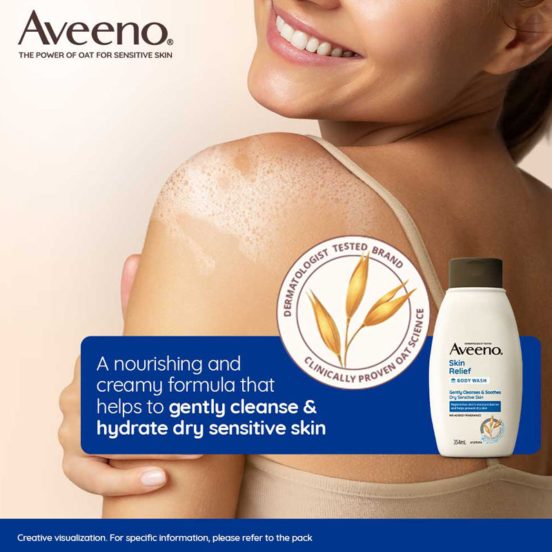 Skin Relief Body Wash - Prebiotic Oat to Cleanse & Moisturize Dry, Itchy & Sensitive Skin