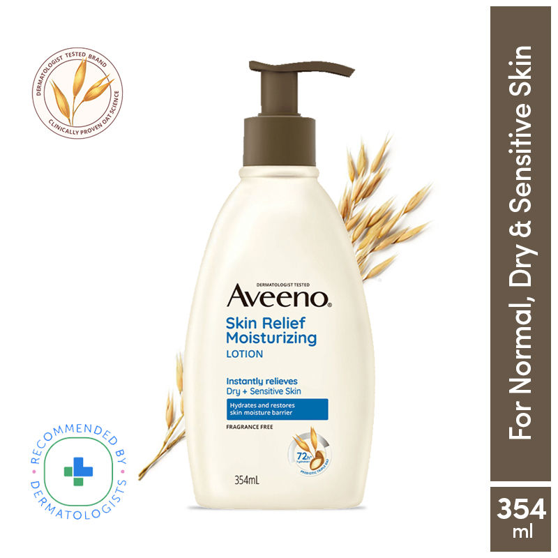 Skin Relief Moisturising Lotion - Oat + Shea Butter Body Moisturizer For Dry & Sensitive Skin