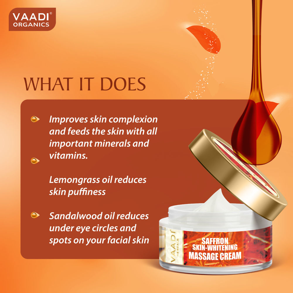 Saffron Skin-Whitening Massage Cream