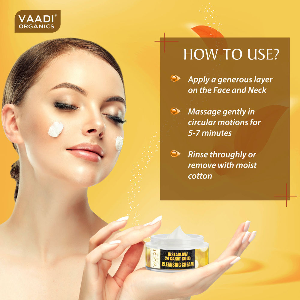 24 Carat Gold Cleansing Cream - Marigold Oil