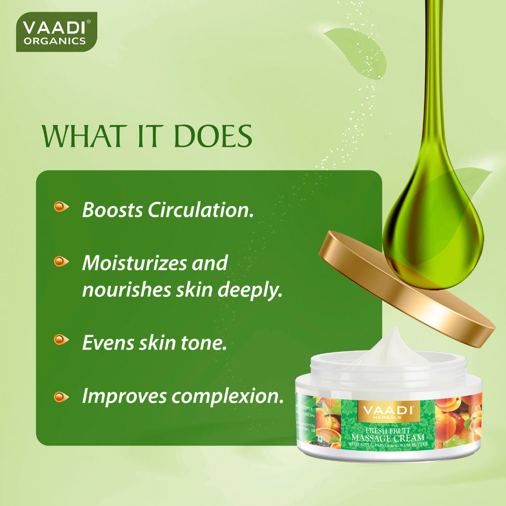 Apple Papaya & Kokum Butter Fresh Fruit Massage Cream