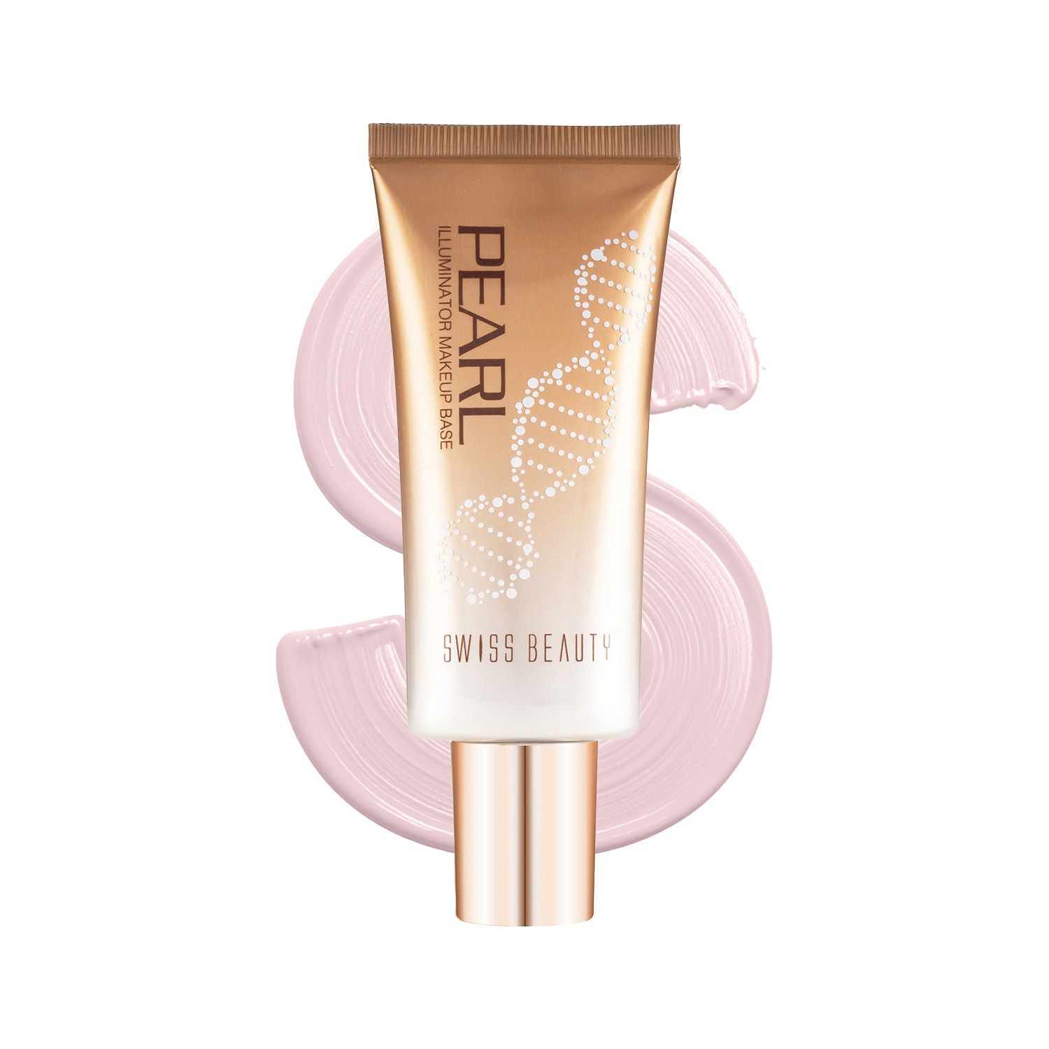 Pearl Illuminator Makeup Base Long lasting & Radiant Skin Highlighter - 02 Silver Pink