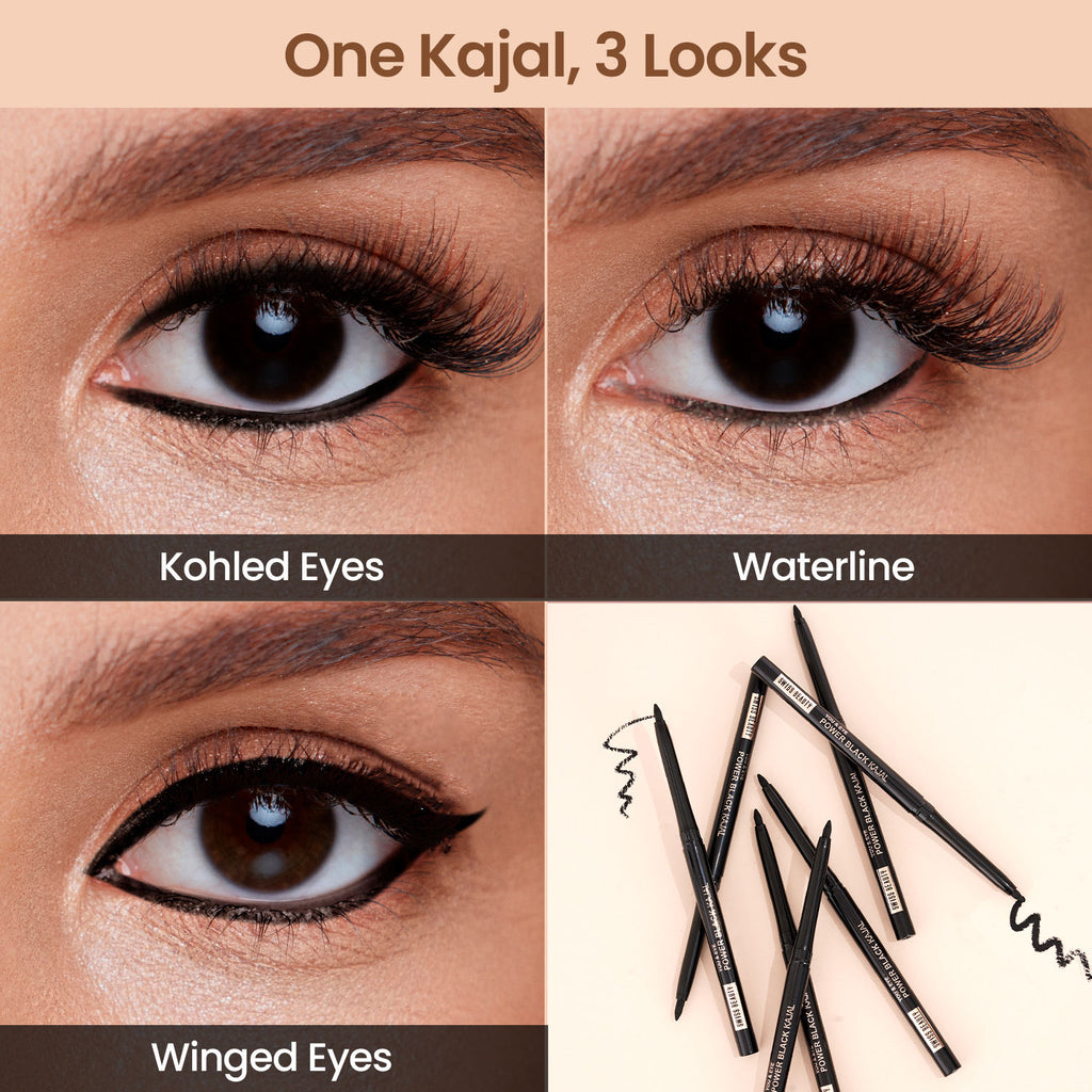 You & Eye Power ,24 Hours Stay ,Waterproof & Smudge-Proof Kajal With Vitamin E -Black