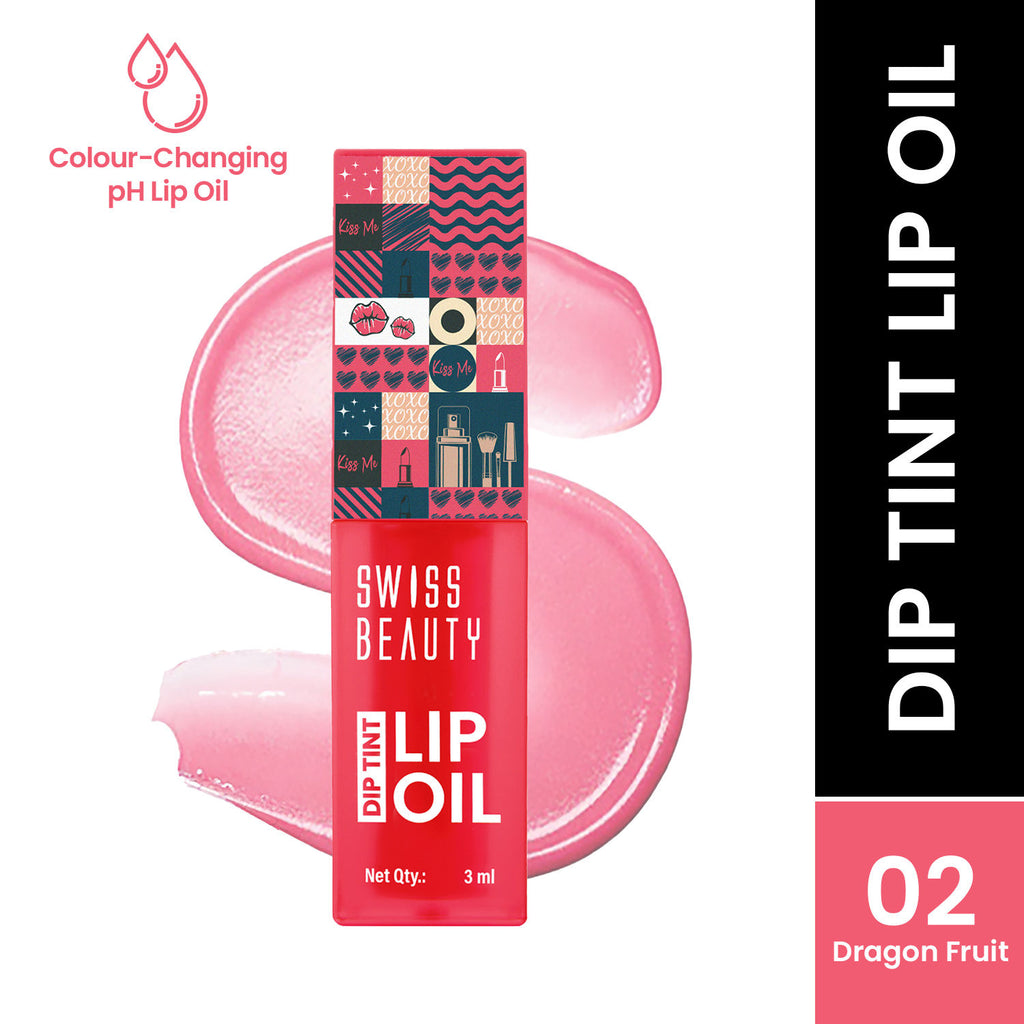 Dip Tint Color Changing Long Lasting With Vitamin-E PH Lip Oil - 2 Dragon Fruit