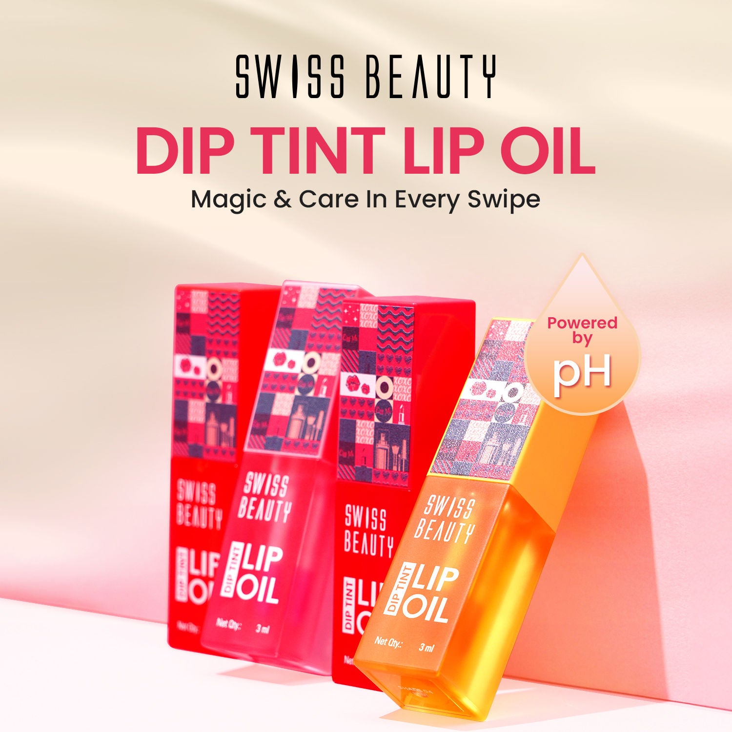 Dip Tint Color Changing Long Lasting With Vitamin-E PH Lip Oil