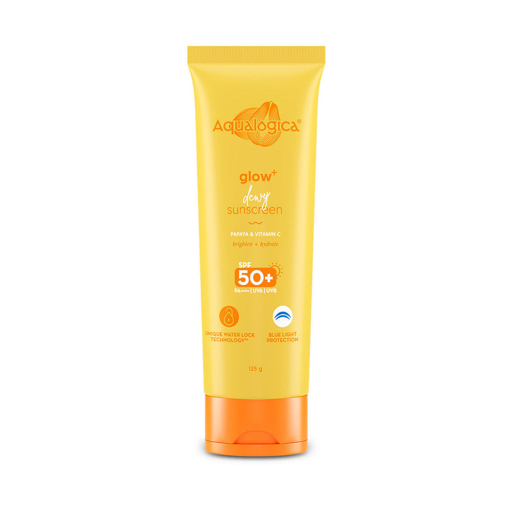 Glow+ Dewy Lightweigh Sunscreen Gel SPF 50+ PA++++ with Papaya & Vitamin C