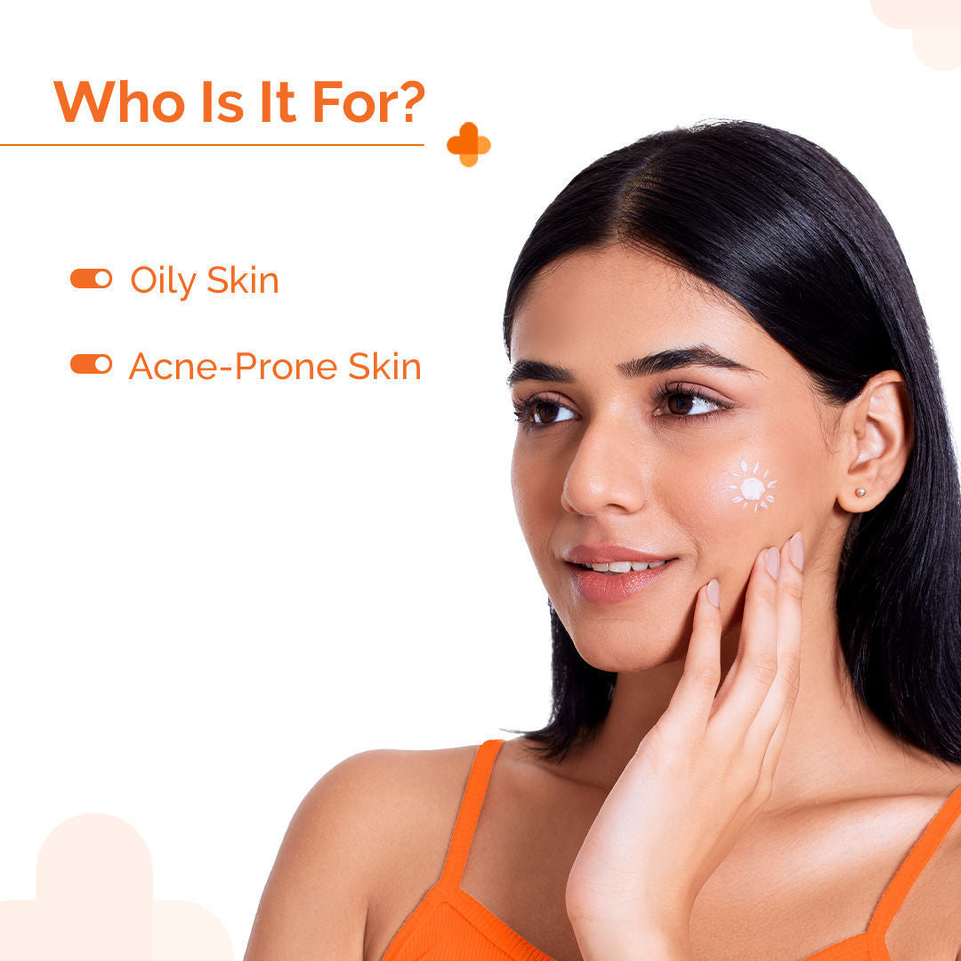 1% Hyaluronic Sunscreen Oil-Free Gel With SPF 50 PA++++ For Oily In-Vivo tested