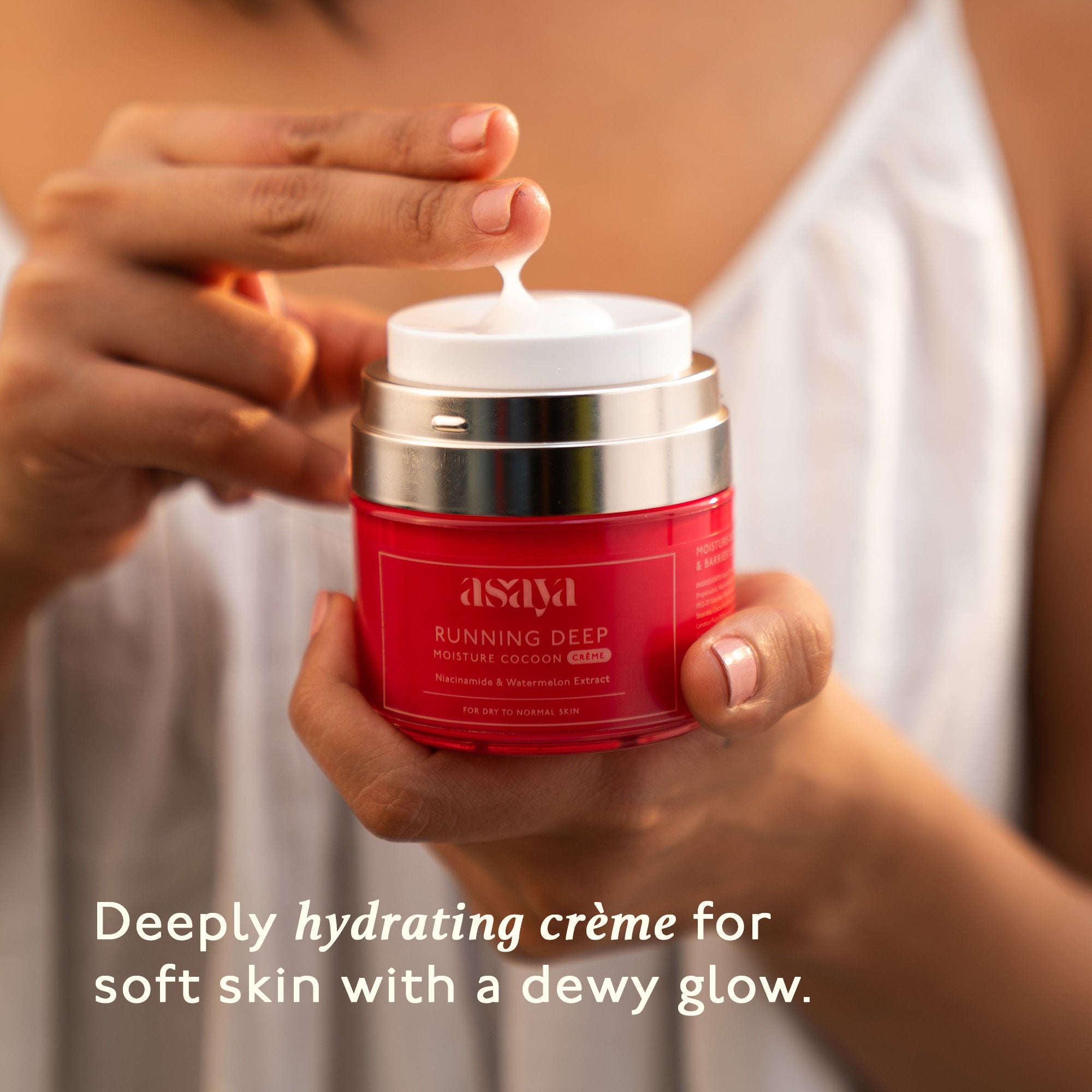 Cream Face Moisturizer For Dry Skin With Niacinamide Watermelon Extract And Glycerine