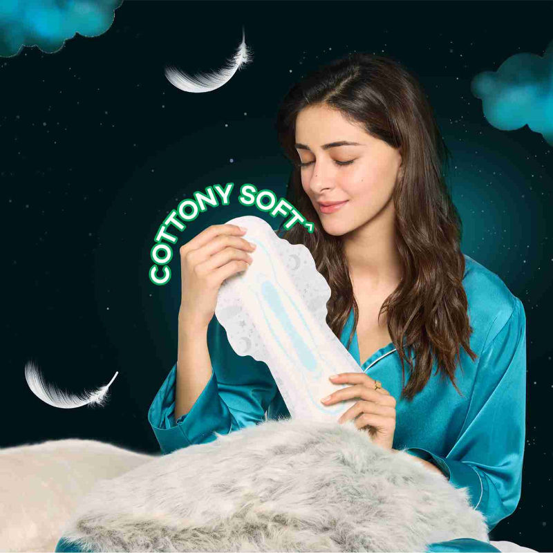 Bindazzz Nights 7 XXL Sanitary Pads, Upto 0% Leaks All Night Long