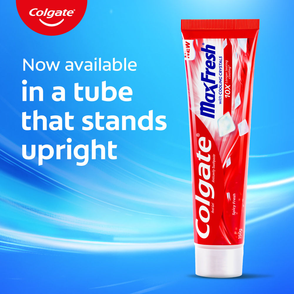 Maxfresh Toothpaste, Red Gel Paste With Menthol For Super Fresh Breath (Spicy Fresh)