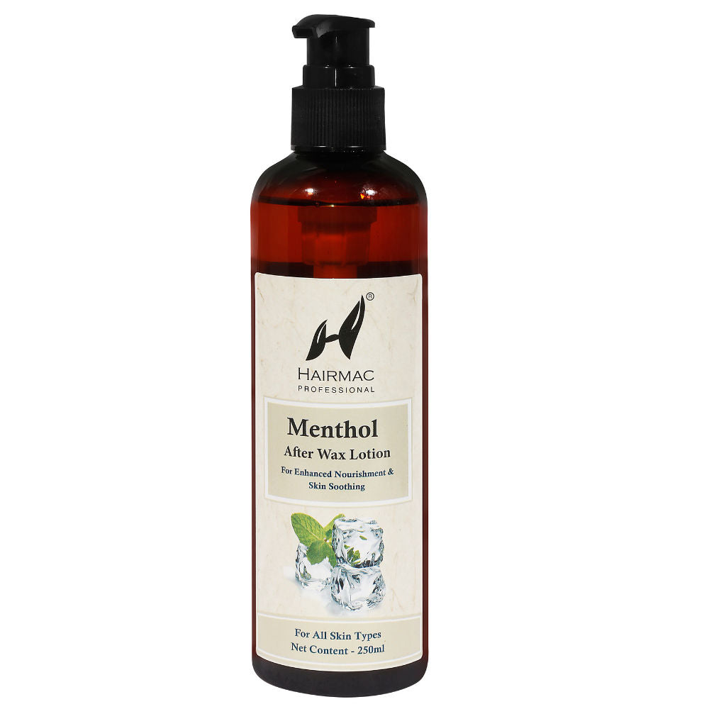 Professional Menthol After Wax Lotion for Calming Skin and Removing Rashes