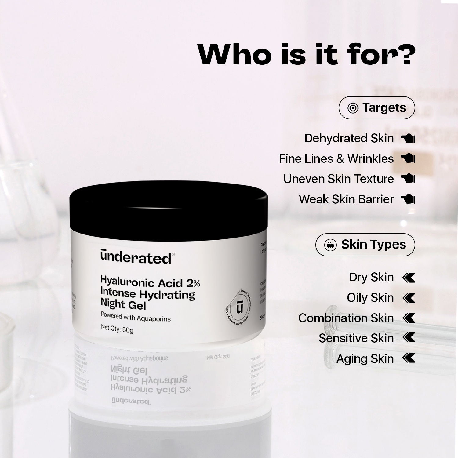 Hyaluronic Acid 2% Intense Hydrating Night Gel