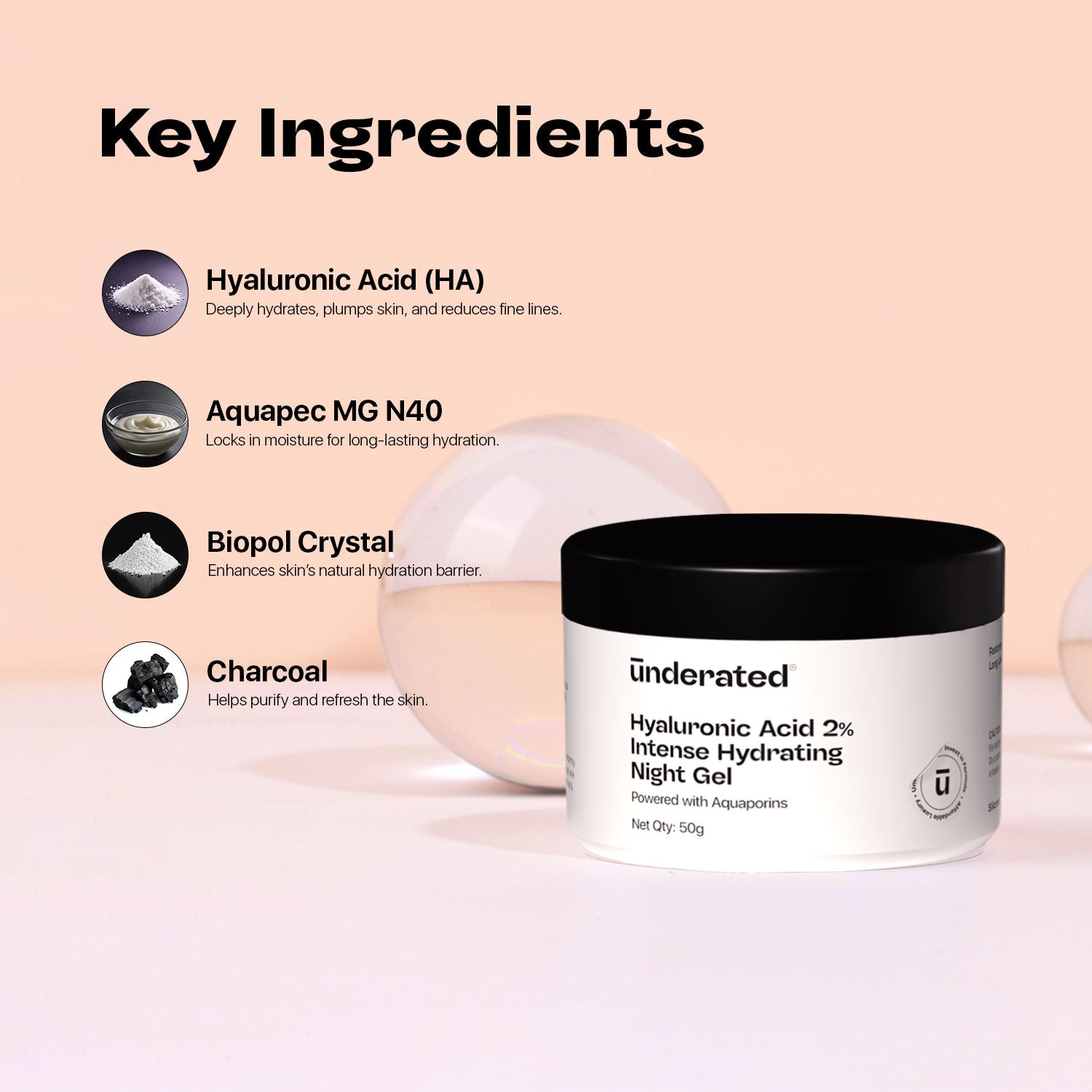 Hyaluronic Acid 2% Intense Hydrating Night Gel
