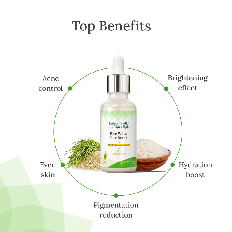 Rice Water Face Serum With 10% Niacinamide