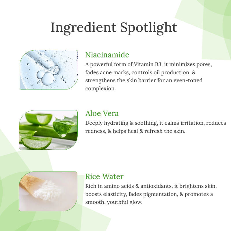 Rice Water Face Serum With 10% Niacinamide